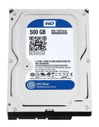 Western Digital WD5000AAKX Blue 500 GB 3.5 inç 7200 RPM 16 MB SATA Harddisk