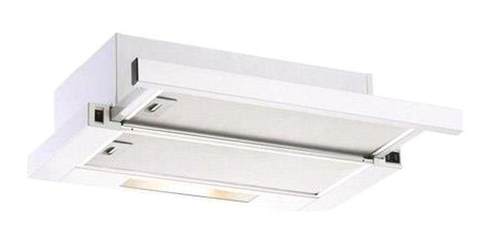 Hibsan 8062 Bacalı Sürgülü Beyaz 60 cm Aspiratör