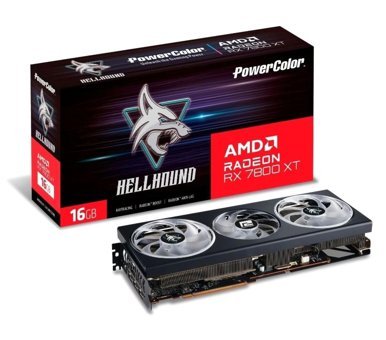Powercolor Hellhound RX 7800 XT OC 16 GB GDDR6 PCI-Express 4.0 DirectX 12 Ultimate 3 Fanlı 256 Bit Gaming AMD Ekran Kartı