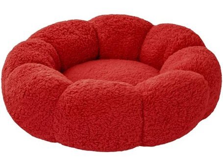 Patiderm Yıkanabilir 50 x 50 x 14 cm Simit Kedi Yatağı Pembe