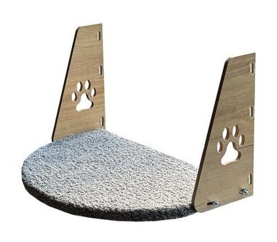 Weblonya 47 cm Cama Yapışan Kedi Yatağı Gri