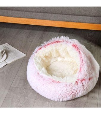 Summer Love Yıkanabilir 50 cm Sepet Kedi Yatağı Pembe