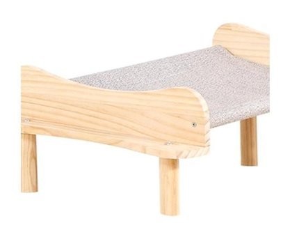 Magideal Suntek Ayaklı 60 x 40 x 20 cm Sepet Kedi Yatağı Gri