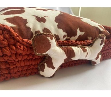 Luvaluva 50 cm Sepet Kedi Yatağı Tarçın