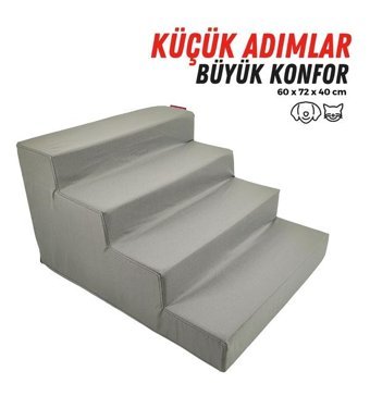 Xpermate 60 x 72 x 40 cm Sepet Kedi Yatağı Antrasit