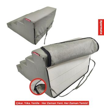 Xpermate 60 x 72 x 40 cm Sepet Kedi Yatağı Antrasit