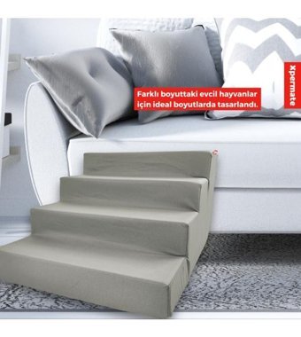 Xpermate 60 x 72 x 40 cm Sepet Kedi Yatağı Antrasit