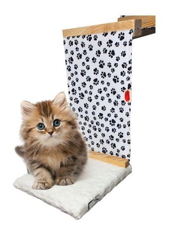 Barış Dizayn 135 x 20 cm Sepet Kedi Yatağı Ahşap - Beyaz