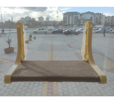 Tineke Vantuzlu 35 x 35 x35 cm Sepet Kedi Yatağı Bej