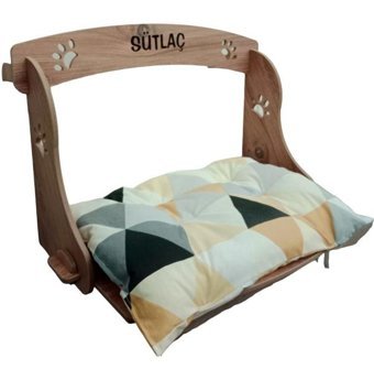 Realwood 56 cm Sepet Kedi Yatağı Antrasit