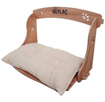 Realwood 56 cm Sepet Kedi Yatağı Antrasit