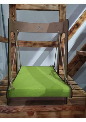Aquahome 52 x 36 x 47 cm Sepet Kedi Yatağı Mavi