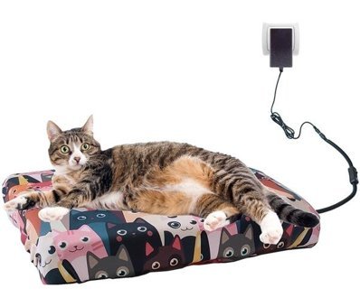 Powertec 45 x 45 x 5 cm Sepet Kedi Yatağı Çok Renkli