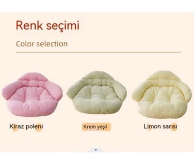 Aolan Yıkanabilir 52 x 67 x 21 cm Sepet Kedi Yatağı Açık Pembe