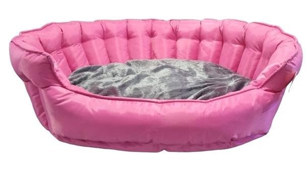 Aquahome 68 x 50 x 27 cm Sepet Kedi Yatağı Açık Pembe