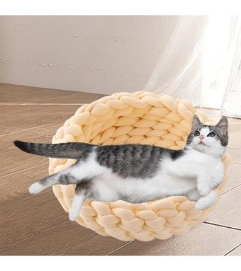 Magideal Suntek 40 cm Sepet Kedi Yatağı Koyu Mavi