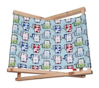 Barış Dizayn Sallanan Ayaklı Yıkanabilir 50 x 43 x 28 cm Sepet Kedi Yatağı Mint