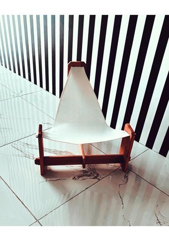 Havzoria Sallanan Ayaklı 50 x 50 x 20 cm Sepet Kedi Yatağı Çok Renkli
