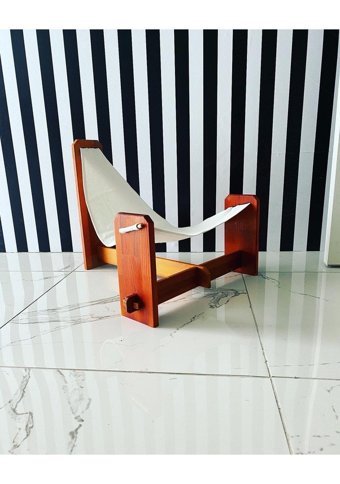 Havzoria Sallanan Ayaklı 50 x 50 x 20 cm Sepet Kedi Yatağı Çok Renkli