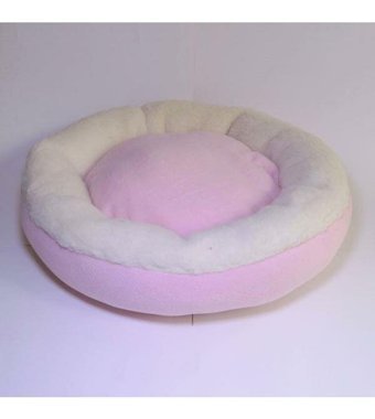 Bedspet Yıkanabilir 50 cm Simit Kedi Yatağı Kırmızı