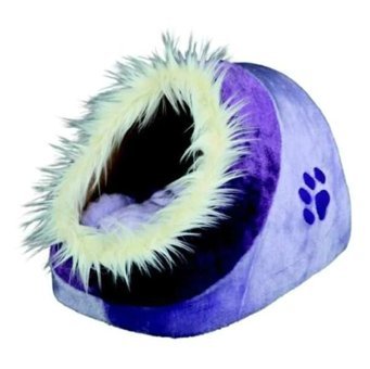 Trixie 41 x 35 cm Üstü Kapalı Kedi Yatağı Mor