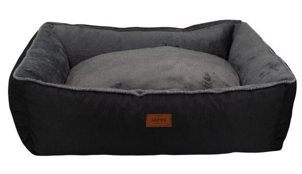 Lepus Winter Bed 52 x 67 x 21 cm Sepet Kedi Yatağı Siyah