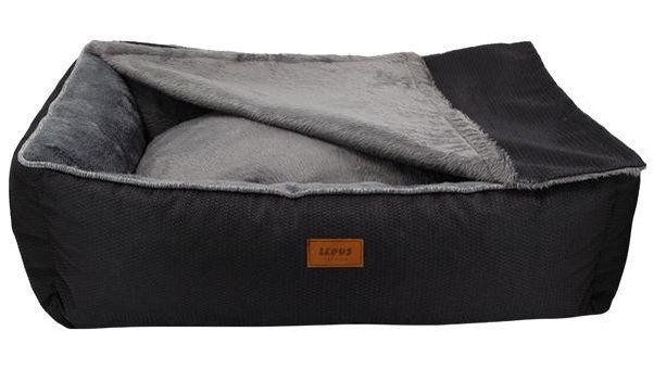 Lepus Winter Bed 52 x 67 x 21 cm Sepet Kedi Yatağı Siyah