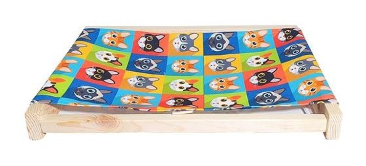 Barış Dizayn Ayaklı 60 cm Sepet Kedi Yatağı Yeşil