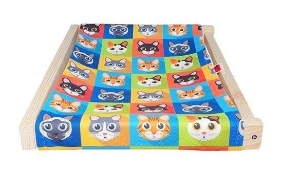 Barış Dizayn Ayaklı 60 cm Sepet Kedi Yatağı Yeşil