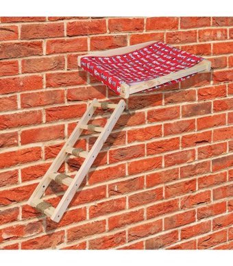 Barış Dizayn Ayaklı Yıkanabilir 60 cm Sepet Kedi Yatağı Kırmızı