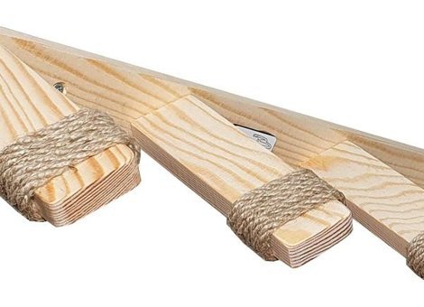 Barış Dizayn 50 cm Cama Yapışan Kedi Yatağı Ahşap