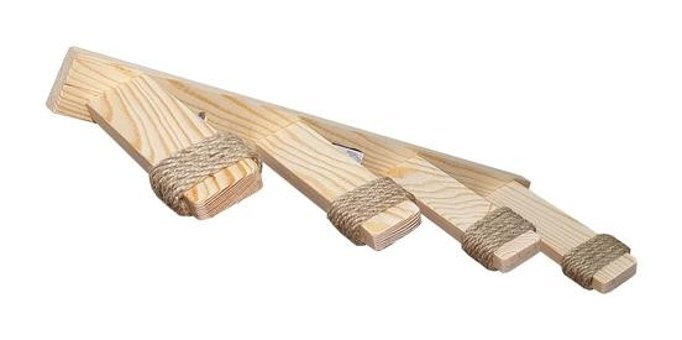 Barış Dizayn 50 cm Cama Yapışan Kedi Yatağı Ahşap