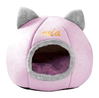 Doyapet 50 x 50 cm Üstü Kapalı Kedi Yatağı Pembe