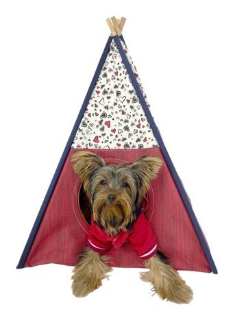 Kemique Tepee SixtyTwo 56 x 42 cm Üstü Kapalı Kedi Yatağı Siyah - Yeşil