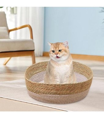Magideal Suntek 41 x 47 cm Sepet Kedi Yatağı Kahverengi