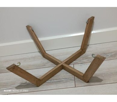 Ladin Ayaklı 20 x 50 cm Sepet Kedi Yatağı Beyaz - Pembe