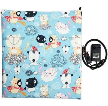 Powertec 45 x 45 x 4 cm Sepet Kedi Yatağı Mavi