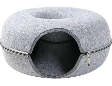 Jzcat 10 x 7 cm Üstü Kapalı Kedi Yatağı Gri