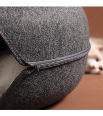 Jzcat 10 x 7 cm Üstü Kapalı Kedi Yatağı Gri
