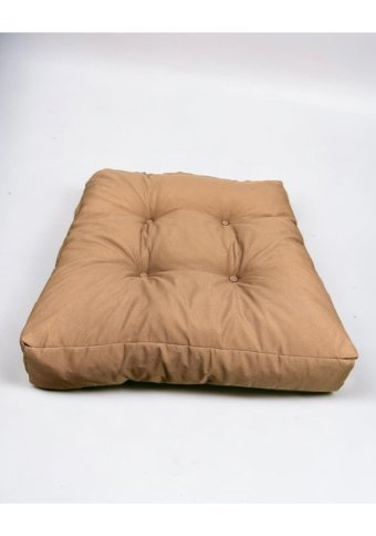 Kemique Brownie 019 Yıkanabilir 65 x 65 cm Sepet Kedi Yatağı Krem