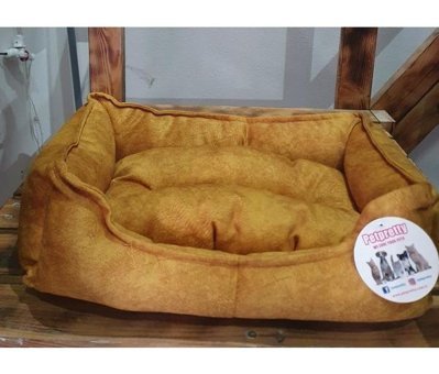 Çatı Pati 50 x 40 x 15 cm Sepet Kedi Yatağı Hardal