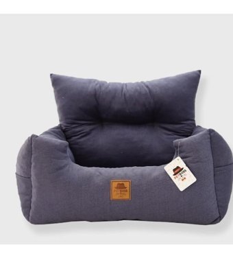 Petboss Yıkanabilir 70 x 65 cm Sepet Kedi Yatağı Gri