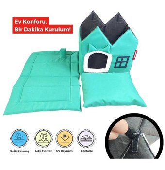 Xpermate 45 x 35 x 45 cm Üstü Kapalı Kedi Yatağı Pembe