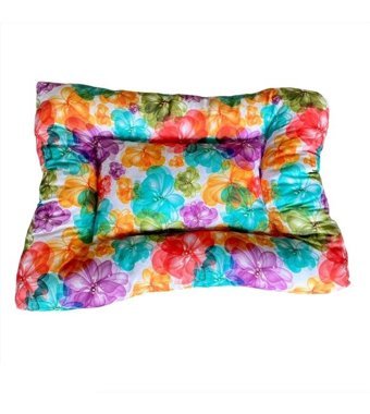 Kemique Yıkanabilir 80 x 55 cm Sepet Kedi Yatağı Çok Renkli