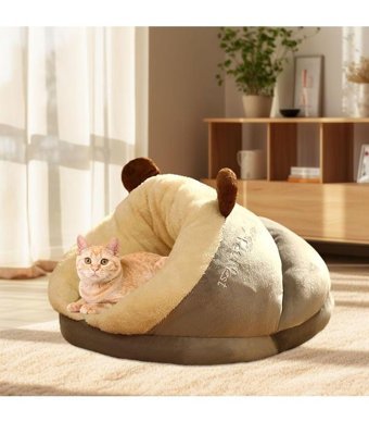 Magideal Suntek 30 x 35 x 50 cm Sepet Kedi Yatağı Gri