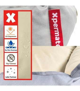 Xpermate Yıkanabilir 80 x 100 cm Sepet Kedi Yatağı Antrasit