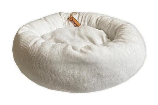 Brt Pet Yıkanabilir 50 cm Simit Kedi Yatağı Beyaz