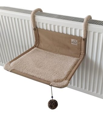 Akat Cosy Comfort Vantuzlu 45 x 38 cm Kalorifer Kedi Yatağı Kahverengi