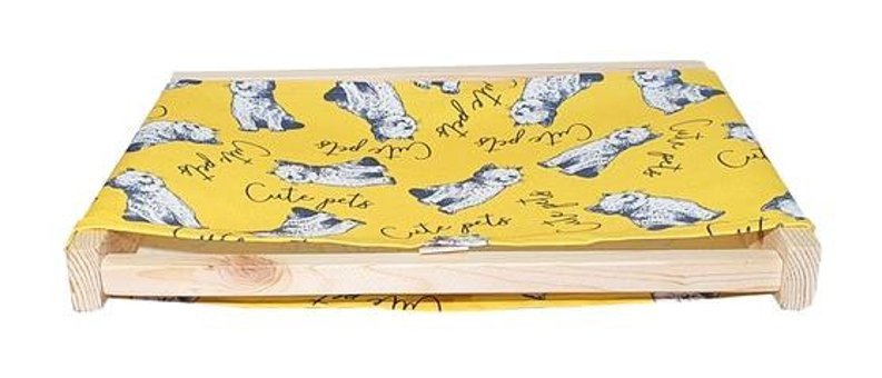 Barış Dizayn Ayaklı 60 cm Sepet Kedi Yatağı Sarı
