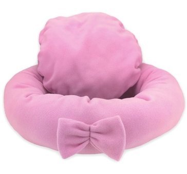 Patiderm 50 x 50 x 12 cm Simit Kedi Yatağı Pembe